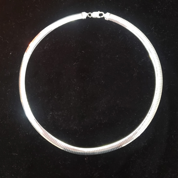 Omega Jewelry Omega Choker Necklace 8 6mm 925 Sterling Silver